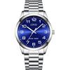 CIVO Orologi da Polso Uomo Acciaio Orologio Uomo Argento Casual Lavoro Impermeabile Analogico Quarzo Orologio Regalo