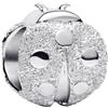 PANDORA Moments 794527C00 - Ciondolo a forma di coccinella testurizzata in argento Sterling, compatibile con Moments