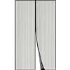 Apalus Zanzariera con Magneti per Porte, 130x240CM - Rete Fine, Tenda Totalmente Magnetica, Si Chiude da Sola - Non Accorciabile (Nero)