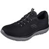 Skechers Uomo Summits 52811 Scarpe da ginnastica, Black Mesh/Charcoal Trim, 39.5 EU