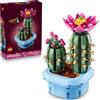LEGO Botanicals Cactus in Fiore - Pianta Artificiale in Vaso con 2 Cactus e Fiori Finti , Eta 9+