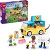 LEGO Friends Furgone di Accessori per Animali Giocattolo - Set con Veicolo, 2 Mini Bamboline e Figure di Cane, Gatto e Rana, Eta 6+