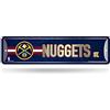 Rico Industries Cartello stradale in metallo NBA Denver Nuggets (10,2 x 38,1 cm) - ideale per casa, camera da letto, uomo Cave Decor