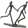 Casablanca modernes Design Casablanca Scultura Esecuzione brunito ferro 17x18x7cm Deko figura Dekofigur figura coppia di ferro