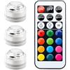 DWJSYXEI Mini Luci LED Immergibili Impermeabili per Piscina con Telecomando, Lampade Senza Fiamma a Batteria, Luci Sott'Acqua con Cambio Colore per Acquario, Laghetto, Vaso per Pesci, Festa, Natale
