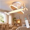 Epochglo Lampada da soffitto LED dimmerabile per bambini, 40W lampada da soffitto LED con telecomando 3000K-6500K moderno aereo per bambini Led plafoniera per camera da letto
