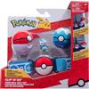 Pokémon Clip 'N' Go Poke Ball Belt Set (Quaxly with Poké Ball, Dive Ball & Water Themed Belt) W16