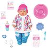 BABY Born Soft Touch Wintertime Girl, bambola da 43 cm, con 9 funzioni e accessori con tuta da neve, per bambini dai tre anni in su, funziona senza batteria, 831281 Zapf Creation