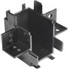 Intec CONNETTORE ANGOLARE VERTICALE NERO PER ALLOGGIO CON MONTAGGIO AD INCASSO A FILO BINARIO BERNINI 6,5CM