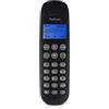 Profoon PDX - Telefono DECT 300 - Telefono cordless - Compatibile con Gap: espandibile - Compatibile con gli apparecchi acustici - Vivavoce - Rubrica telefonica - Nero