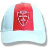 AC Monza Monza Cappellino da Baseball con Visiera, Grafica geometrica rosso-bianco, Cotone, Taglia Unica Regolabile, CA/MZ/005