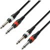 Adam Hall Cables 3 STAR TPP 0600 - Cavo Audio 2 x Jack mono da 6,3 mm a 2 x Jack mono da 6,3 mm 6 m