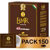 Passalacqua Caffè Premium - Elmir 150 Cialde ESE 44mm - Tostatura Autentica Napoletana Miscela 30% Arabica - Intenso e Cremoso con Note di Cioccolato - Made in Italy