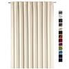 heimtexland Tenda XXL decorativa oscurante termica, 245 cm di altezza x 275 cm di larghezza, per isolamento dal freddo e dal caldo. Disimballare, appendere e il gioco è fatto Tenda tipo 139., Tessuto, Cream, HxB 245x275 cm