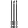 KWB 3 bit 100 mm PZ set torsione 123140 (TQ 60 acciaio, zona di torsione, ISO 1173, azionamento C6.3), L