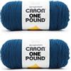 Caron Filati Ocean One Lound - Confezione da 2 454 g/16 oz - Acrilico - 4 medi (pettinati) - 800 m - Maglia a maglia/uncinetto