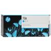 Hp 676M6A 738 cartuccia d'inchiostro originale ciano 300ml