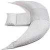 Nuvita Cuscino Gravidanza e Allattamento DreamWizard con Supporto Schiena - Grey White