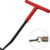 Bavooty Estrazione Gancio Molla in Acciaio Attrezzo,T-Handle Gancio a Molla,Strumento per Molla del Trampolino,Gancio a T Freno a Molla Gancio,Tira Molle Attrezzo Gancio per Motociclo Scooter Decespugliatore
