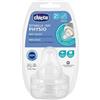 Chicco Tettarella Physio Silicone 2m+ Medium 2 Pezzi