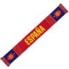 RFEF BUFANDA SPAGNA 2026 - Sciarpa ufficiale della nazionale spagnola - Design rosso con bande blu, Spagna in giallo, cappotto RFEF e frange multicolore