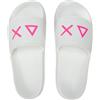 Sun 68 Slippers Logo Bianco Ciabatte Fascione Donna