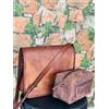 Fatto a mano Borsa a tracolla uomo 15" messenger originale nuova borsa a tracolla 2 in 1 c...