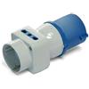 ProPart Adattatore triplo per Spina industriale Schuko+Bipasso 16A 2P+T 220-250V IP44 ProPart