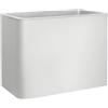 FLORUS Jive Terrace High 80cm - Fioriera per Esterno - 100% Plastica Riciclata - L39 x W78 x H60.2 - White