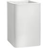 FLORUS Jive Square High 40cm - Fioriera per Esterno - 100% Plastica Riciclata - L39 x W39 x H60.2 - White