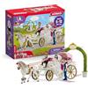 SCHLEICH HORSE CLUB | Carrozza nuziale 42641 | sposi Emily e Toby con carrozza, Hannah e cavallo con accessori | splendida idea regalo per bambine e bambini | giocattolo da 5 anni | set da 106 pezzi