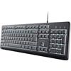 Trust Tastiera Trust Primo Beleuchtete Qwerty Nero