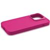cellularline - Sensation+ per iPhone 15 - Custodia Rigida in Silicone con Finitura Morbida Senza Effetto Grip - Bordi, Tasti, Fotocamera e Connettori Protetti - Rosa