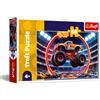 Trefl - Monster Truck - Puzzle 60 Pezzi - Puzzle Colorato con Camion, Intrattenimento Creativo, Divertimento per Bambini dai 4 anni