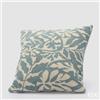 EDG Enzo De Gasperi Cuscino Monstera Quadrato 43 x 43 Cm Blu Bianco