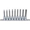BGS 5177 | Serie di chiavi a bussola | 12,5 mm (1/2) | profilo a T (per Torx) | 9 pz.