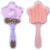 DHSBGWSX Spazzola per Capelli a Forma di Stella con Manico Lungo, Denti Lunghi e Corti, Design Arcobaleno con Frangia per Ragazze