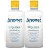 Anonet Liquido Sostituto del Sapone per Igiene Intima, Lenitivo ed Emolliente, Allevia Pruriti e Bruciori, Adatto Anche a Pelli Sensibili, Made in Italy (2 Confezioni da 150gr Cad)