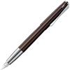 Lamy Studio dark brown - Penna stilografica universale in elegante corpo in metallo - penna dorata 14 carati, parzialmente platinata e trattata F - con cartuccia d'inchiostro T 10 blu