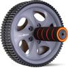 GymBeam Ruota per Esercizi Ab Wheel, Doppia Ruota per una Presa Stabile, Ruota per Addominali, Rafforza gli Addominali e i Muscoli di Mani, Spalle e Schiena