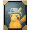 Pokemon x Van Gogh Museum Pikachu with Grey Felt Hat Canvas S With Certificate