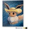 Pokemon Center x Van Gogh Museum Eevee Self-Portrait Canvas Wall Art Sealed