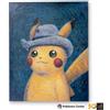Pokemon Center x Van Gogh Museum Pikachu With Grey Felt Hat Canvas Wall Art