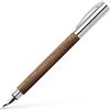 Faber-Castell - Penna stilografica Ambition in noce, pennino EF | Penna stilografica con corpo in legno di noce, pennino in acciaio inossidabile, convertitore e confezione regalo