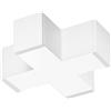 Intec CONNETTORE LED A CROCE BIANCO 12W 1730LM CCT 3000K / 4000K PER BARRA LED NEXT