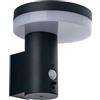 Intec APPLIQUE LED ENYA ANTRACITE 5W 600LM 4000K CON PANNELLO SOLARE E SENSORE IP44 15,7X17,7X16,2CM