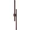Intec APPLIQUE LED HERCULES CORTEN IN ALLUMINIO E DIFFUSORE IN PC 47W 6800LM CCT 2700 E 3500 E 4000K IP65 60X170X1420MM