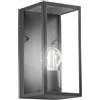 Intec APPLIQUE MIRAGE ANTRACITE 1 LUCE ATTACCO E27 IP44 13X13X23CM IN METALLO E VETRO