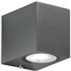 Intec APPLIQUE QUBO ANTRACITE 1 LUCE ATTACCO GU10 IP54 6,7X9,3X8CM