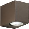 Intec APPLIQUE QUBO CORTEN 1 LUCE ATTACCO GU10 IP54 6,7X9,3X8CM